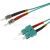 5.0m Fiber Optic Patch Cable - OM3 SC to ST Plugs 50/125um (10 Gigabit)