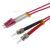 5.0m Fiber Optic Patch Cable - OM4 LC to ST Plugs 50/125um (10 Gigabit)