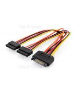 0.3m SATA Power Sockets (Y) Splitter Adapter Cable