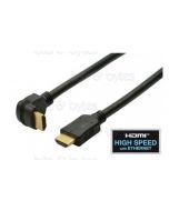 2.0m Angled HDMI v1.4b Plug to Plug High Speed with Ethernet Cable