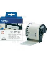 Brother DK-22205 Black on White Continuous Thermal Label Roll (62mm x 30.5m)
