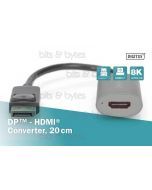 Digitus 8K DisplayPort Plug to HDMI Socket Adapter Cable