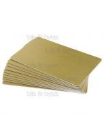 Blank PVC Plastic Premium Cards (86 x 54 x 0.76 mm) - Gold