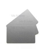 Blank PVC Plastic Premium Cards (86 x 54 x 0.76 mm) - Silver