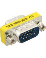VGA 15pin D-Sub Plug to Plug Gender Changer Adapter