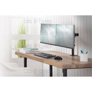 Digitus DA-90400 Dual Desk Mount Bracket for 15-inch to 32-inch & 8 Kgs Monitor