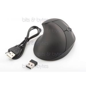 Digitus Ergonomic Optical 6 button Wireless Vertical Mouse - 1600dpi (USB 2.4GHz Receiver)