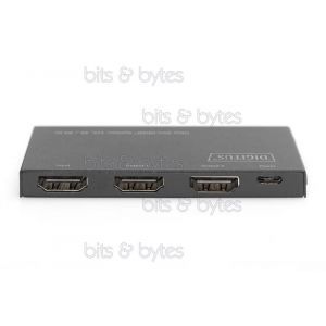 Digitus DS-45322 - Ultra Slim 2 Port HDMI Splitter - 1 Input <> 2 Output (4Kx4K)