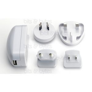 ednet. USB Universal Charger (5V 1A) with Euro-Plugs Adapters