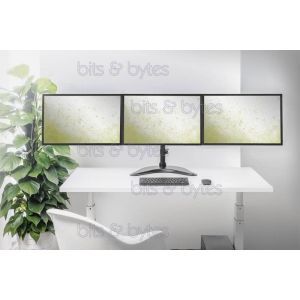 Digitus DA-90402 Triple Desktop Stand for 13-inch to 27-inch & 8 Kgs Monitor