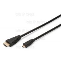 2.0m Micro-HDMI Plug to HDMI v1.4 Plug Cable