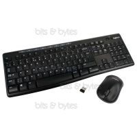 Logitech MK270 UK Wireless Keyboard & Mouse (USB 2.4GHz Receiver)