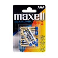 Maxell AAA 1.5V Alkaline (LR03 | MN2400) Batteries (Pack of 4+2)