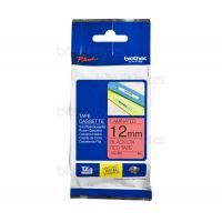 Brother TZe-431 Black on Red Laminated Thermal Label Tape (12mm x 8m)