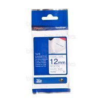 Brother TZe-FA3 Iron-On-Tape Navy Blue on White Fabric Thermal Label Tape (12mm x 3m)